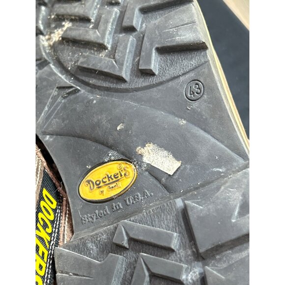 Dockers By Geni Mens Brown Leather Work Shoes EU43 US10 Vintage - Picture 9 of 10